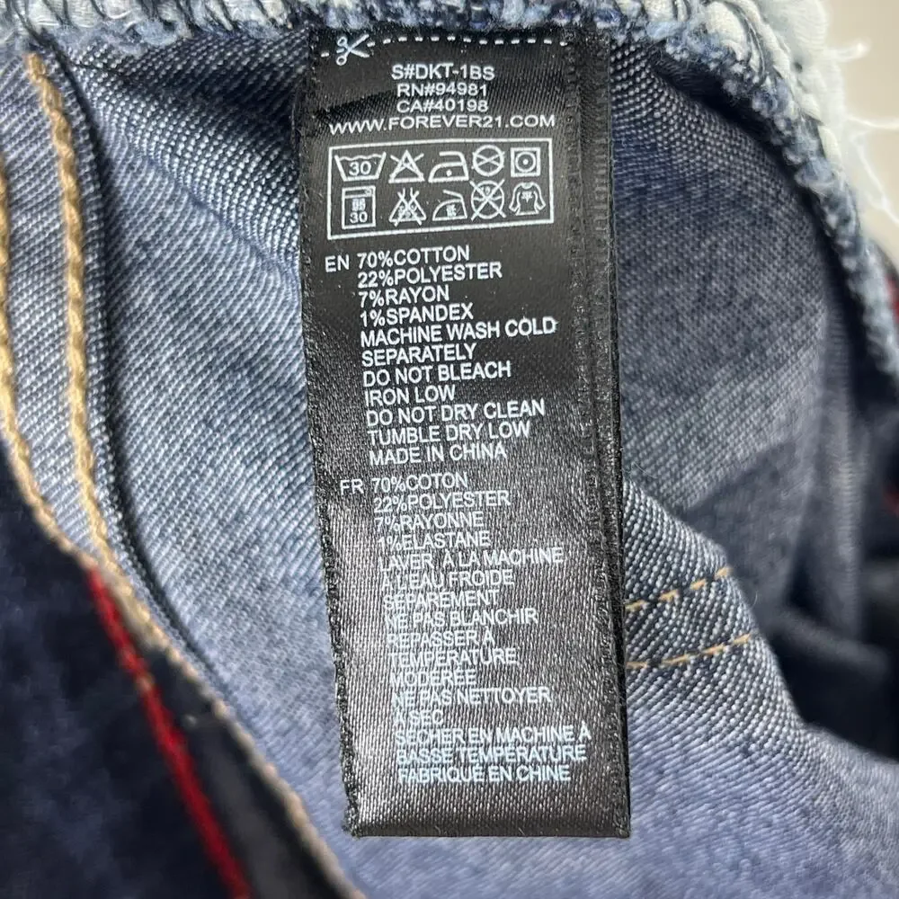 Forever 21 LONG Low-Rise Flare Jeans 29 Dark Wash Y2K